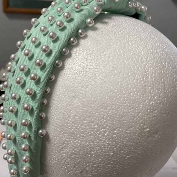 Bundle Three La Bella Headbands Pearls Knotted Seafoam Green Purple Pink - Picture 12 of 12